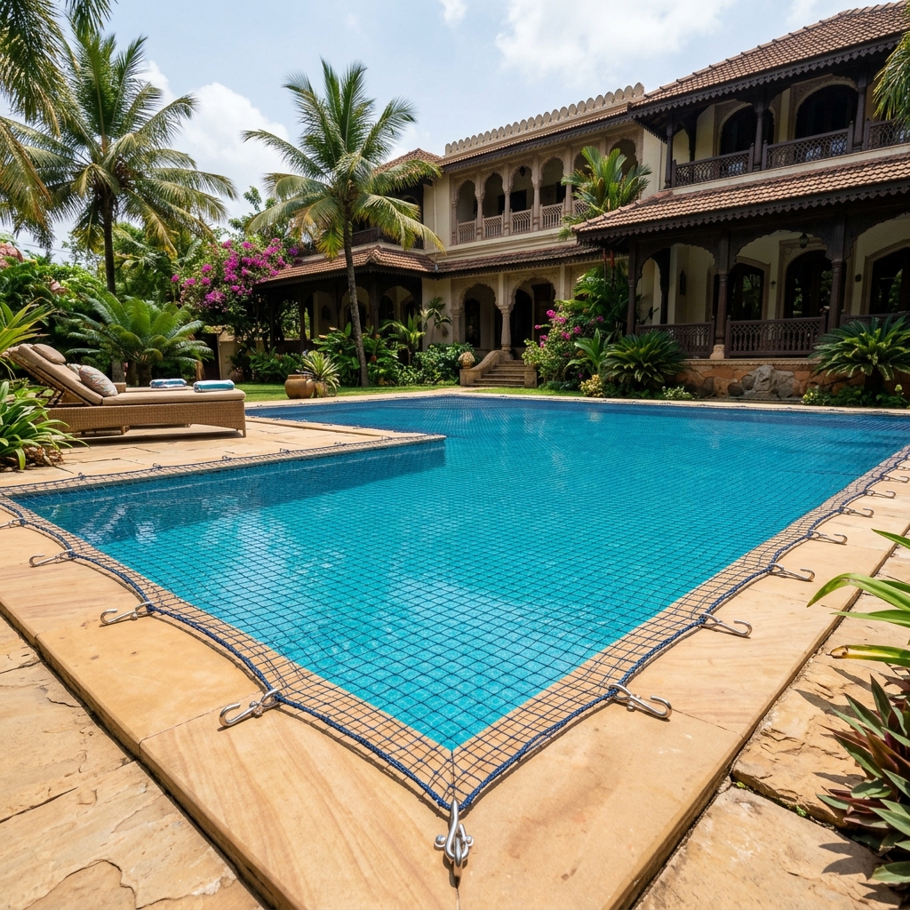Pool Net Deck Level View